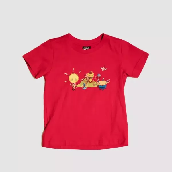 歡樂出遊天氣晴純棉兒童T